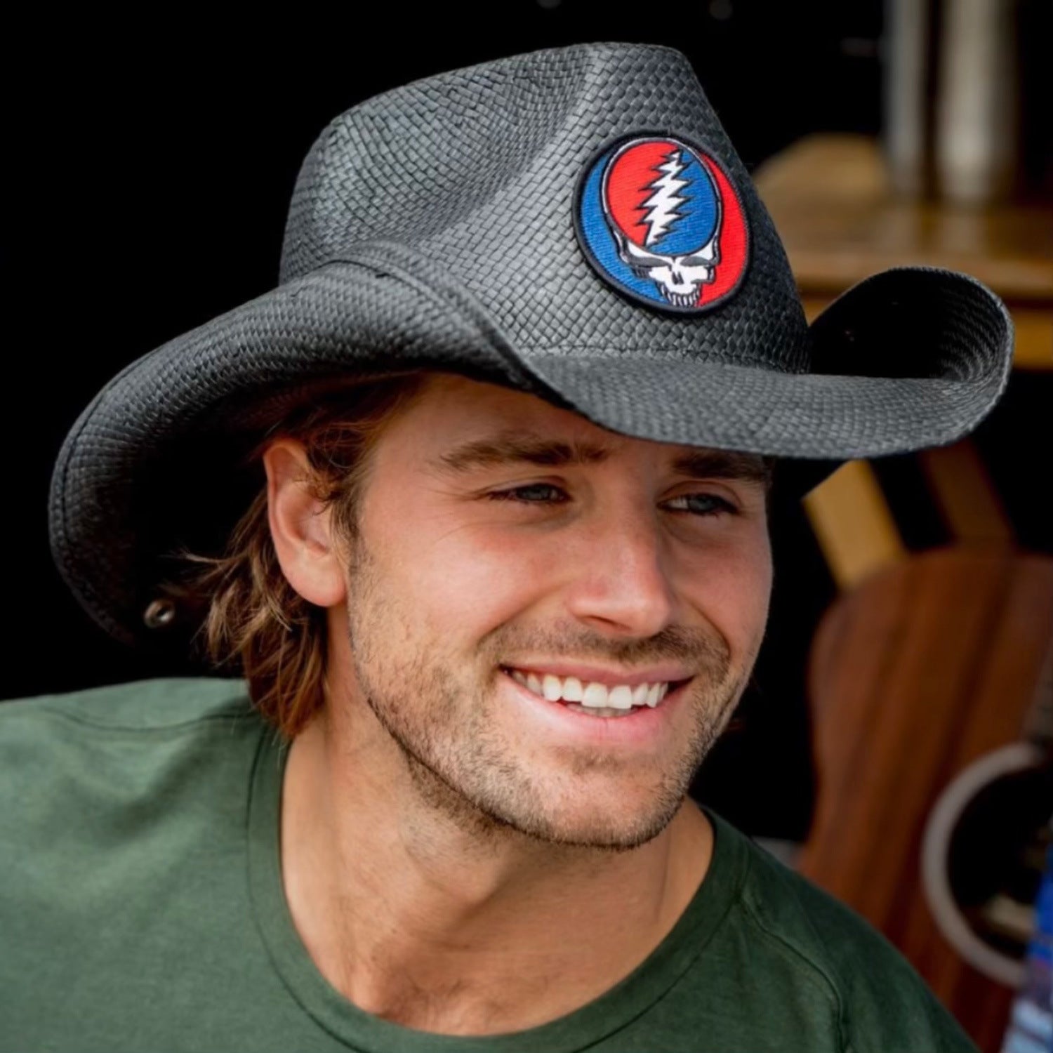 SYF Cory Natural Fiber Western Hat Doba